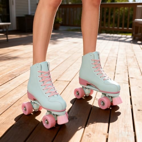 Jessie Breathable PU Leather Roller Skates
