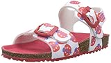  Agatha Ruiz De La Prada Mädchen 192982 Peeptoe Sandalen, Mehrfarbig (Blanco Y Mariquitas (Matt Y Estampado) Paprika), 32 EU