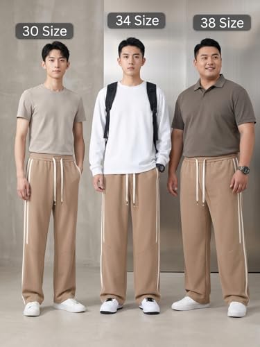 Image of GRECIILOOKS Korean Style Track Pants for Men - Loose Fit Lycra Cargo Joggers | Trendy Gym & Streetwear Bottoms with Utility Pockets (Available in Plus Size)