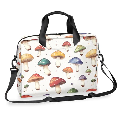 Retro Art Mushroom Maletín para Laptop 16 Pulgadas miniatura 1
