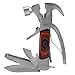 Sheffield 12913 Premium 14-in-1 Hammer Tool | Useful Tool for the Home, Outdoors, & Work | Hammer, Pliers, Screwdrivers, Drop Point Knife Blade, Can Opener, & more in One Attractive & Compact Package