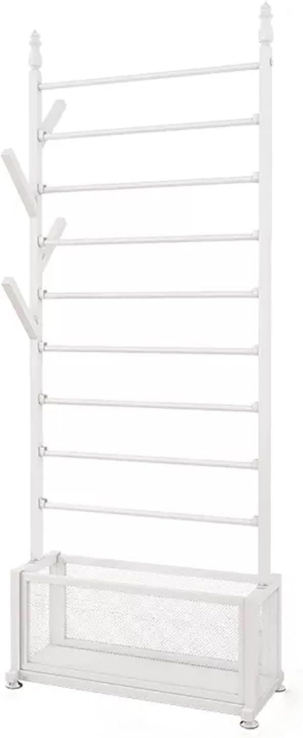 Uchwyt Na Wstążki, Stojak Na Wstążki, Organizer Na Wstążki, Organizery Do Przechowywania Wstążek, Stojak Na Papier Pakowy W Rolkach, Organizer Na Wstążki, Stoja(Biały-27,56X13,78X70,87 Cala)