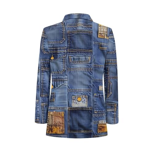 Men's Casual One Button Suit Blazer with Pockets Notch Lapel Unlined Sport Coat Comfy Slim Fit Business Suit Size Xs-5xl4