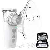Nebulizer Portable Nebulizer for Adults & Kids, Auto-Cleaning Rechargeable Handheld Mesh Nebulizer Machine, Travel & Home Use, Fast Relief for Breathing Problems, Ultra Quiet