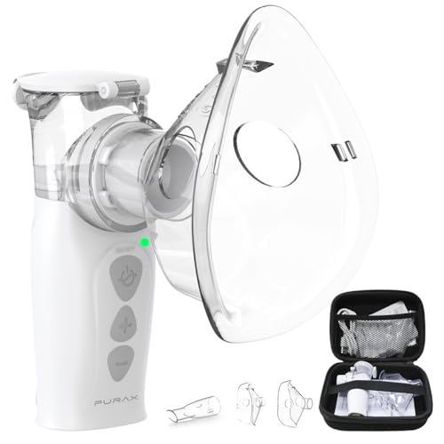 Portable Nebulizer for Adults & Kids, Auto-Cleaning Rechargeable Handheld Mesh