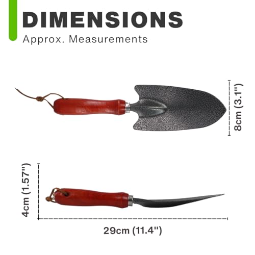 Hand Garden Trowel - Depth Measurement, Non-Slip Thumb Grip, Transplanting, Plant Scoop, Weeding, Moving and Smoothing Digging, Planting, Gardening Tool 2 Hand Garden Trowel - Depth Measurement, Non-Slip Thumb Grip, Transplanting, Plant Scoop, Weeding, Moving and Smoothing Digging, Planting, Gardening Tool - Image 2