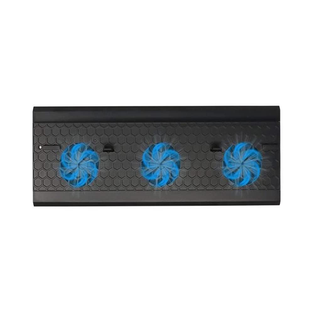 N+B Soporte Vertical de Refrigeración para Xbox One X, 3 Ventiladores, 3 Puertos USB, Negro