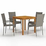 Nota importante: Recomendamos cubrir el set de comedor en caso de lluvia, nieve y heladas para que sea más duradero.