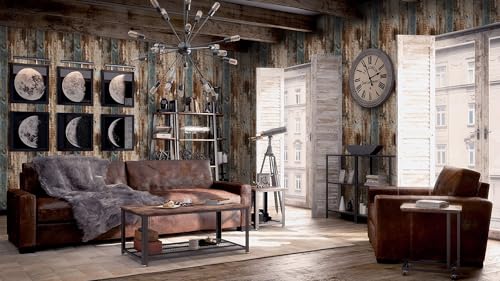 Heroad Wood Contact Paper for Cabinets Decorative Peel and Stick Wallpaper Backsplash for Walls Self Adhesive Removable Wood Wallpaper for Bedroom Kitchen 17.3”x118”