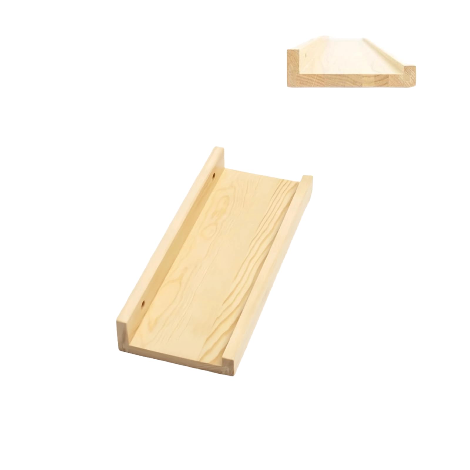 Étagère flottante nordique en bois pour salon et chambre