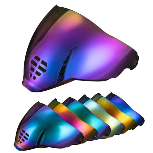 Image of PSLER IC-06 visor- Icon Airflite Face Shield Motorcycle Helmet Visor Accessories Replacement for Icon Airflite IC-06,Deep Purple