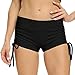 TYUIO Yoga Shorts Women Athletic Workout Activewear Gym Running Shorts Black M