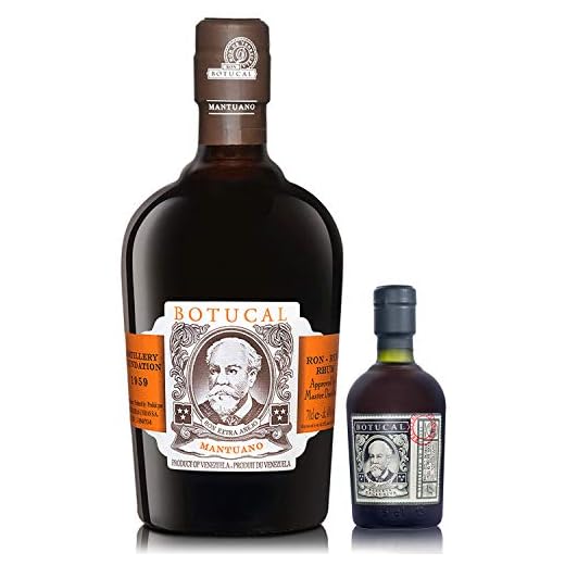 Botucal Rum Mantuano | 700 ml | 40% Vol. | Blend aus bis zu 8 Jahre alten Rums | Dunkler Mixing-Rum | Noten von Trockenfrüchten & Pflaumen | Incl. Miniatur Rum Botucal Reserva Exclusiva
