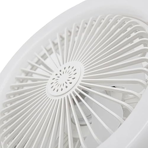 Ventilador Lâmpada De Teto Ajustável Luz Led Baixo Ruído E27 Com Controle 3 Velocidades De Vento e D