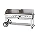 Crown Verity CV-RCB-72WGP-SI-BULK Pro Series Grill, Liquid Propane Outdoor Charbroiler with 10 Burners, Wind Guards, Single Inlet & Accommodates Bulk Tanks