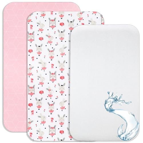 Lovely Hippo Lenzuola con angoli 80x160 cm + 1 coprimaterasso impermeabile - Lenzuola 80x160 3PZ - Compatibile con letto capanna Montessori 80x160cm (Ballerino Rosa, 80 x 160 cm)