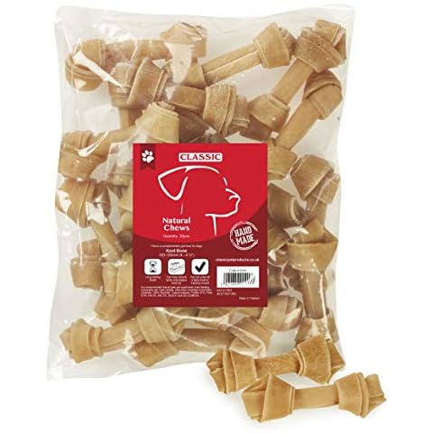 Classic Pet Products Rawhide Knot Bone, 100 - 120 mm/ 4 - 4.5-inch Cover
