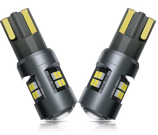 CLOUDSALE High Power T10 Canbus W5W Car LED Bulbs 16 Led No Error For Car Truck Interior Lights Map Reading Lamp 12V 24V White(Pack of 2)-image-33
