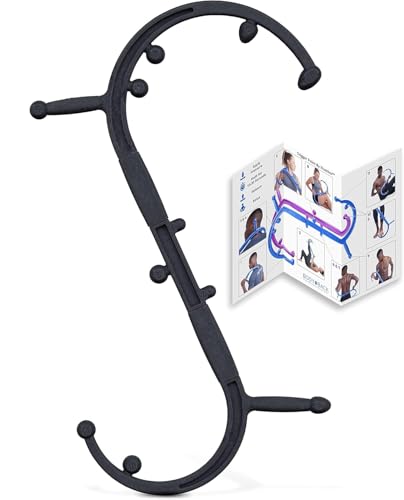 Body Back Buddy Elite Black FSA Eligible Neck Massager for Pain Relief Deep Tissue Back Therapy Tool Therapeutic Trigger Point Hook for Muscle Knot & Myofascial Release Shoulder Pressure Point Relief