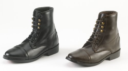 Equistar Childs All Weather Lace Paddock Boot,Size Child 4,Color Black