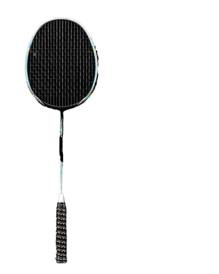 Badminton Set Raqueta de bádminton Duradera Fibra Carbono for Hombre y Mujer, Control Profesional la Pelota, Ultraligera, 10 Unidades, 50 g