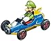 Carrera GO!!! 62492 Mario Kart Mach 8 Electric Powered Slot Car Racing Kids Toy Race Track Set Includes 2 Hand Controllers featuring Mario versus Luigi in 1:43 Scale