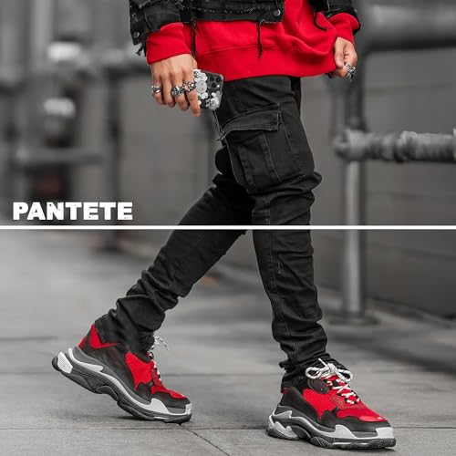 Pantete Mens Slim Fit Jeans 7 Pockets Stretch Skinny Denim Pencil Pants Nova Fashion2