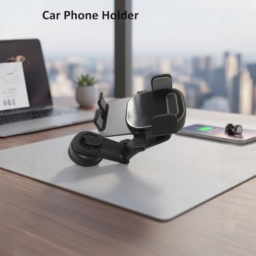Image of MIXOO Smart Gel Suction Cup Car Mobile Holder for Dashboard | Premium shockproof car mount with 360 rotating waterfall neck, strong suction base & quick one-hand release.