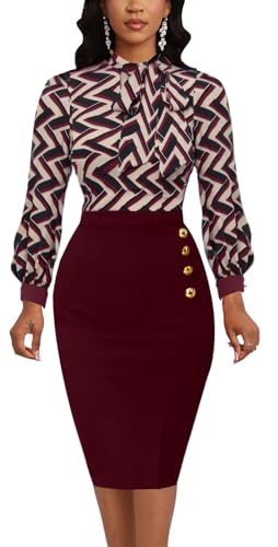 Women's Wear to Work Pencil Dresses Business Professional Midi