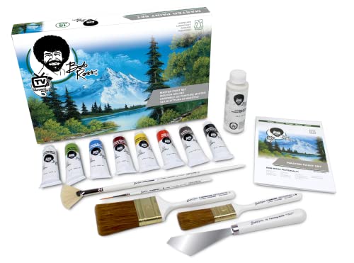Bob Ross Meister Malset mit Ölfarben und Pinsels - 15 Teiliges Set für...