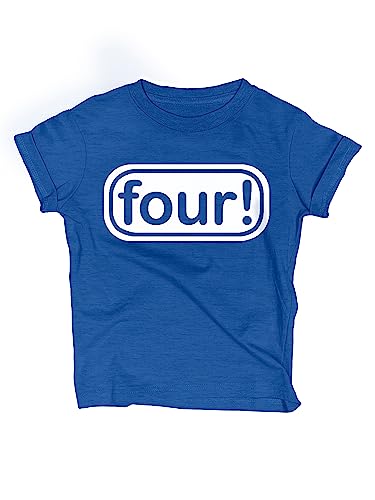 Lalo & Luna Four! 4th Birthday T-Shirt for Boy 4 Years Old Toddler Party Outfit Tee Gift