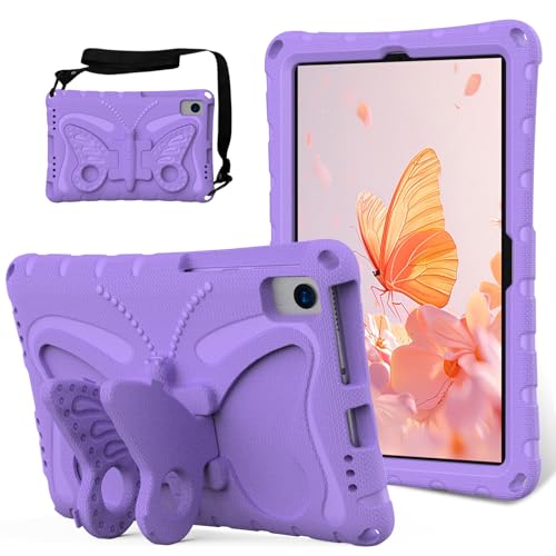 Funda antichoque Samsung Galaxy Tab A11+ con correa de hombro y soporte infantil