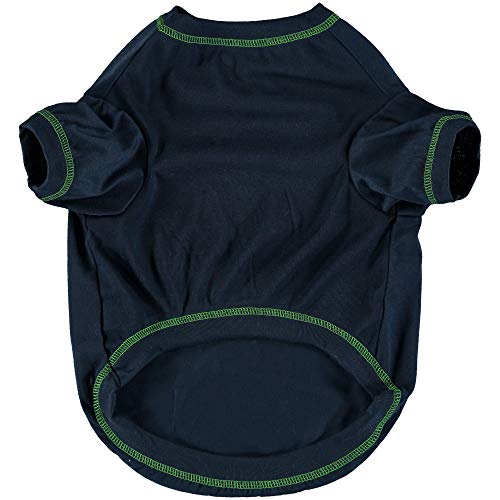 Image of NFL Seattle Seahawks Dog T-Shirt X-Small. - Licensed Shirt for Pets Team Colored with Team Logos- Premium Stretchable Materials for the Comfort of Your Dog & Cat