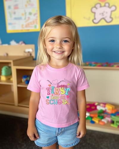 Image of Kindergarten Shirt for Girls Boys Kids Toddler First Day of School Shirts Back to School in My Kindergarten Era Tshirt 2T-7Y