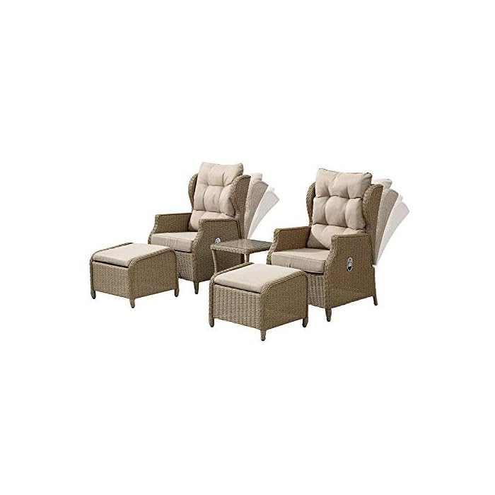 Buy Nova Skylar Outdoor Rattan Lounge Set Reclining Garden Armchair