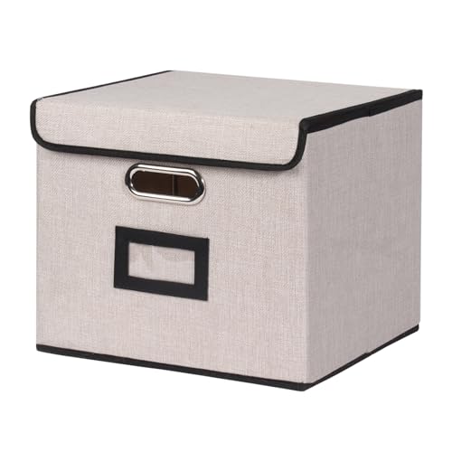 Tcbelosion Large Square Storage Bin With Lid