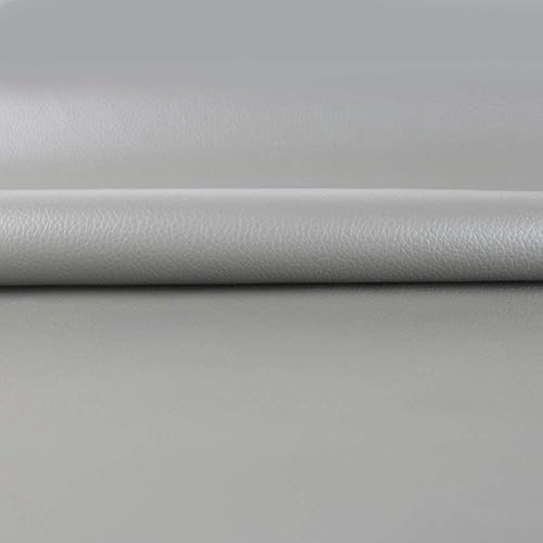 Miniatura 4 de Tela marina de vinilo de cuero sintético, almohadillas interiores de repuesto para barcos y techos, más suave y duradera (48 x 55 pulgadas, gris)
