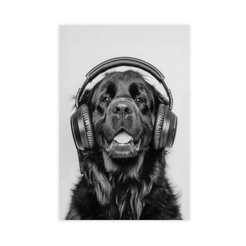 Toile Terre-Neuve musique dans votre bureau pour une ambiance cosy