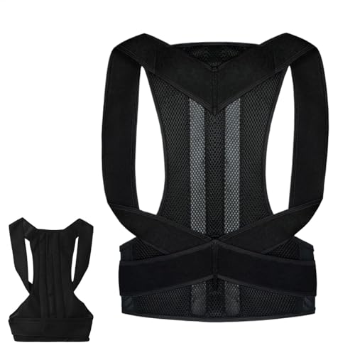 Bohany Dispositivo de soporte para clavículas, soporte de espalda y corrección de postura, postura de espalda jorobada ajustable correcta, soporte de espalda y postura, corrección de la postura de la