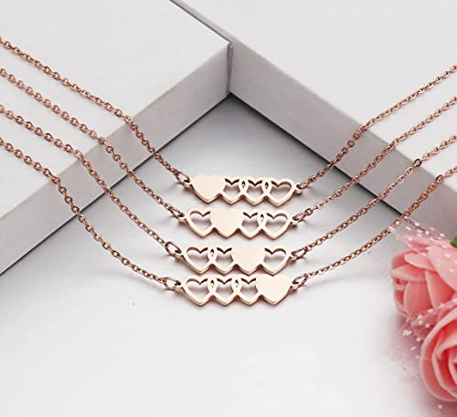 3 Sisters Bracelets Best Friends Necklace for 3 Set of 3 Heart Bracelets 3 BFF 3 Bestie Long Distance Friendship Gift4