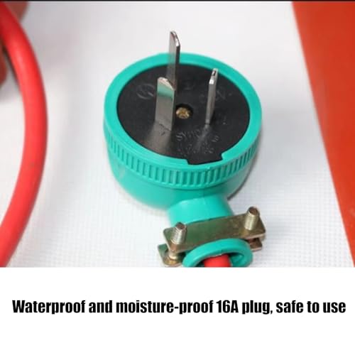 Genérico Calentador eléctrico Industrial de bidones, Cinta calefactora de Silicona para bidones de Aceite, Cubos, anticongelante, protección Ajustable, Almohadilla calefactora eléctrica para bidones,