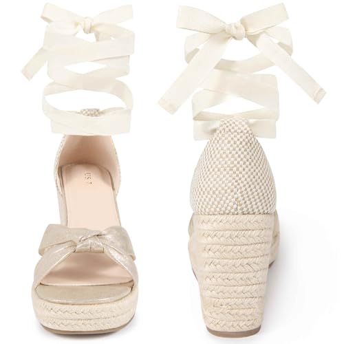 Perphy Lace Up Platform Espadrilles Wedges Heel Sandals for Women3