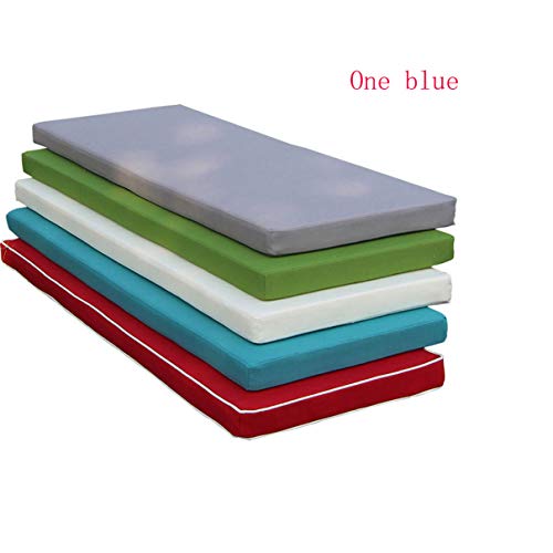qwqqaq Patio Rettangolari Cuscino per Panche,Elastico Addensare Seggiolettiper da Pranzo,Impermeabile Antiscivolo Cuscino Settee per Patio Chair Furniture E 120x35x5cm(47x14x2inch)