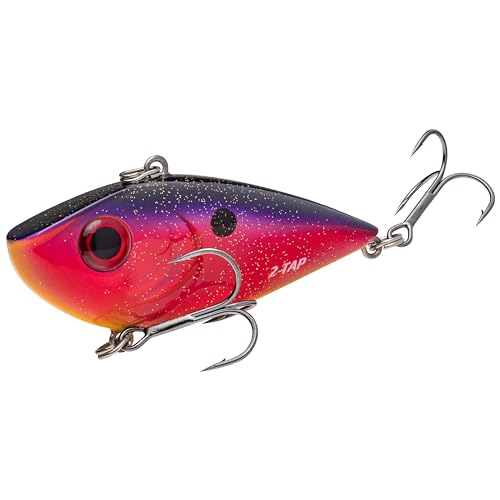 Strike King (REYESDTT12-448) Red Eyed Shad Tungsten 2 Tap Fishing Lure, 448 - Royal Red, 1/2 oz, Tungsten Sound Chamber