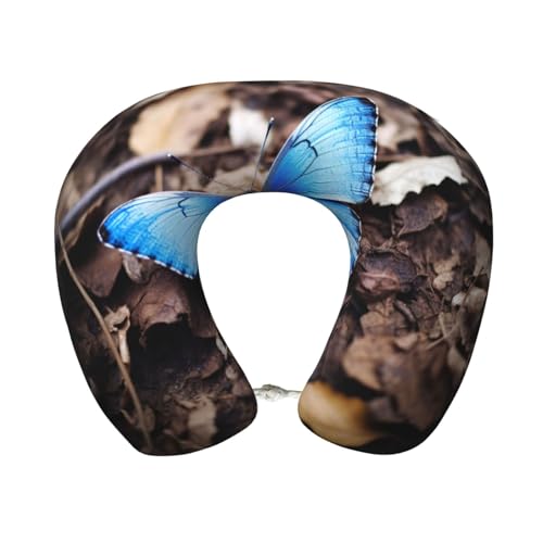 Almohada de poliéster tamaño único con diseño mariposa miniatura 1