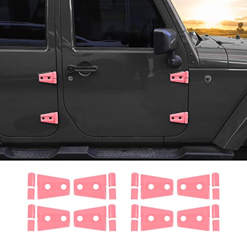 Charnières de porte Jeep Wrangler JK JKU : accessoires ABS rose 2007-2017