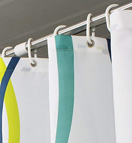 Long rideau de bain imperméable polyester pour douche 200X180 cm