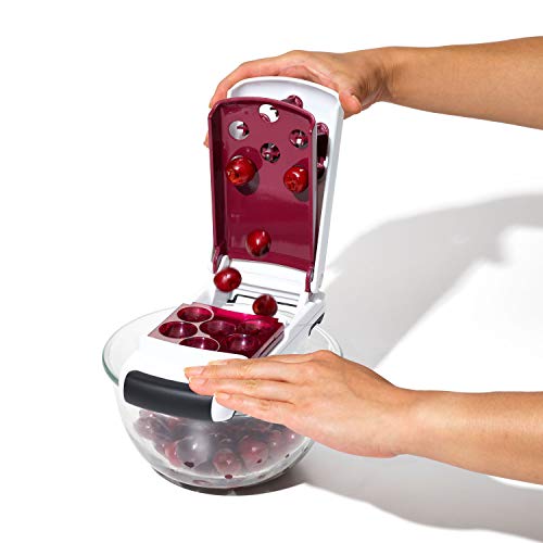 OXO Good Grips Quick Release Multi Cherry Pitter | Pits 6 Cherries at Once, Fits Different Sized Bowls, Mess Free, Dishwasher Safe - image 8