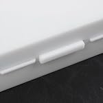 Microscope Slide Box with Latch Lock, Holds up to 100 Slides, White