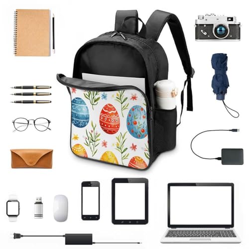 Mochila preescolar linda con estampados de Pascua infantiles 3D 4